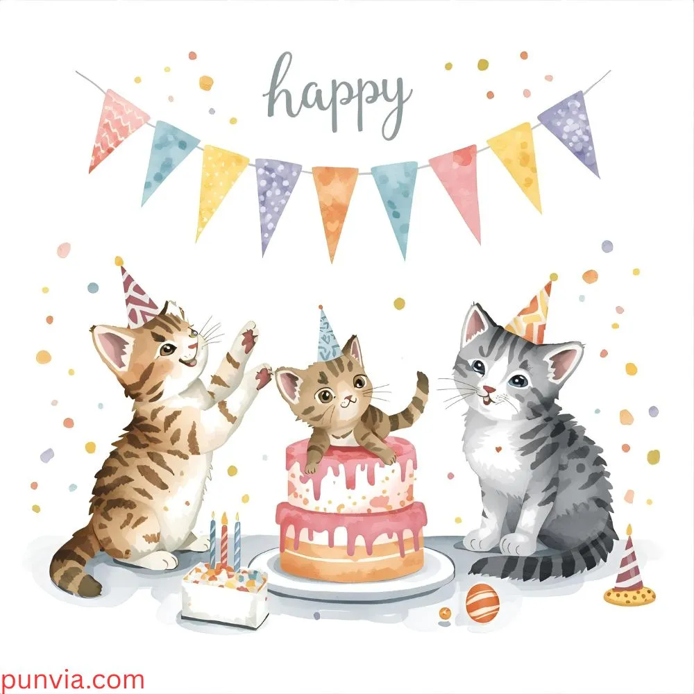 Cat Birthday Puns 