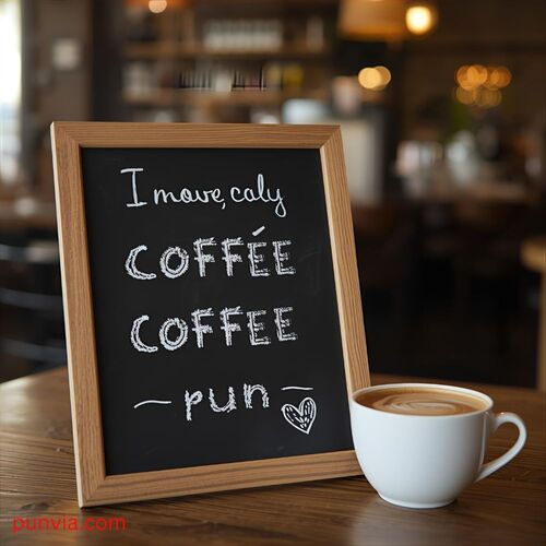 Coffee Puns for Café Signs
