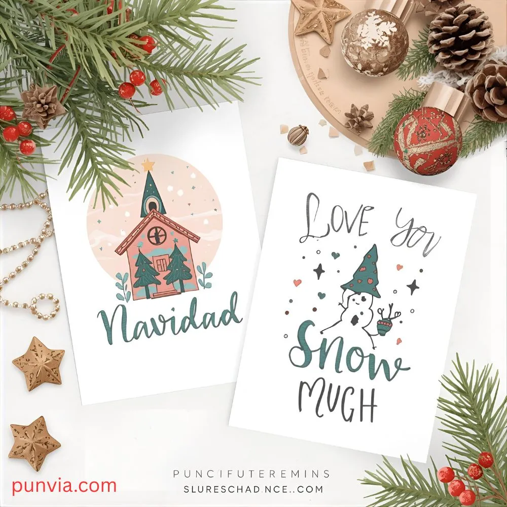 Cute Christmas Puns for Cards & Gifts