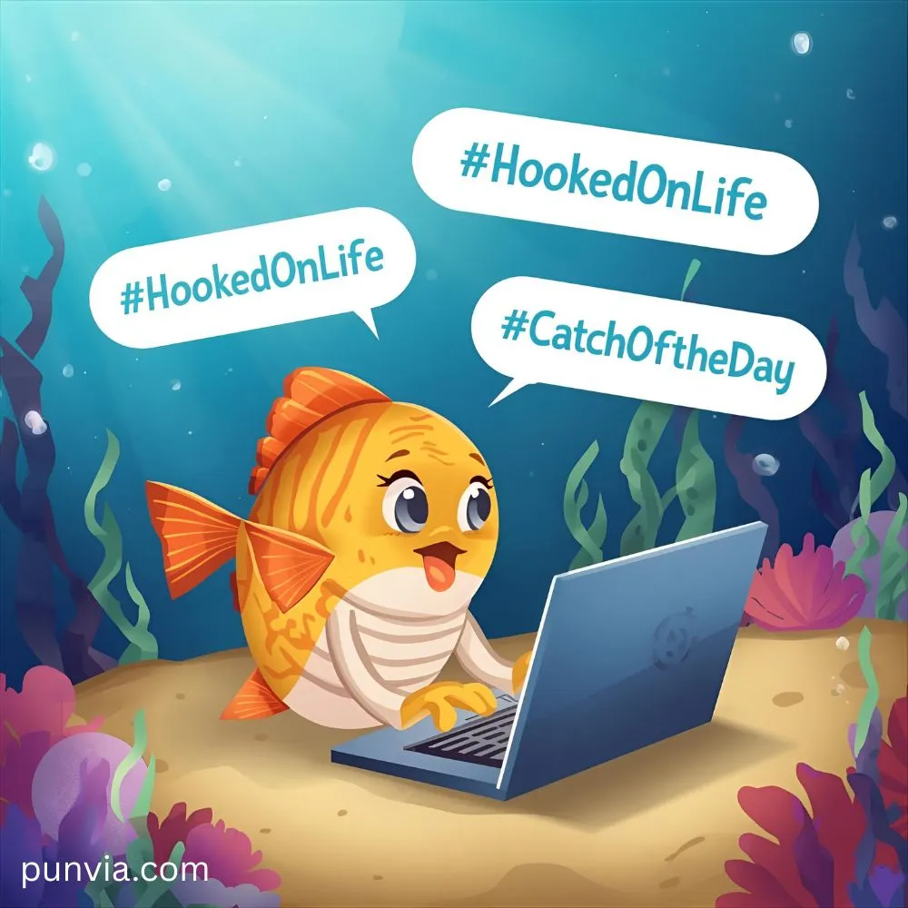 Fish Puns for Social Media Hashtags 