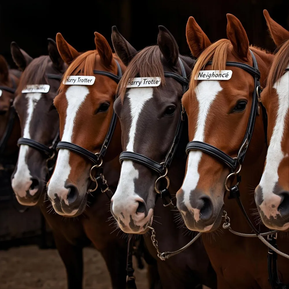 Famous Horse Names with a Punny Twist