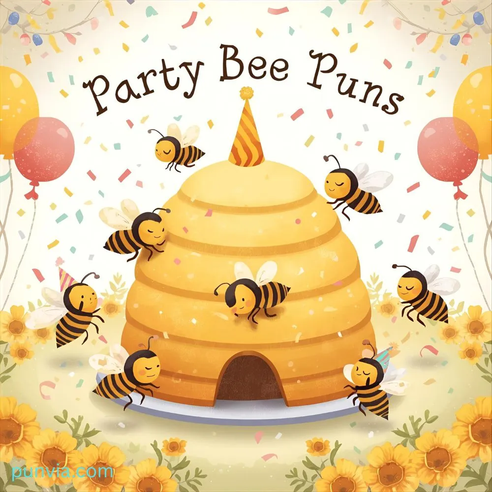 Party Celebration Bee Puns
