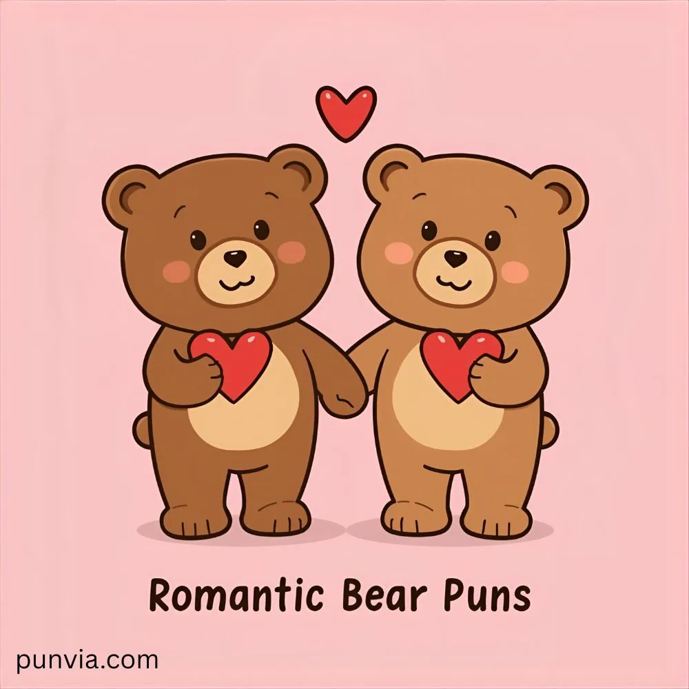 Romantic Bear Puns for Lovebirds
