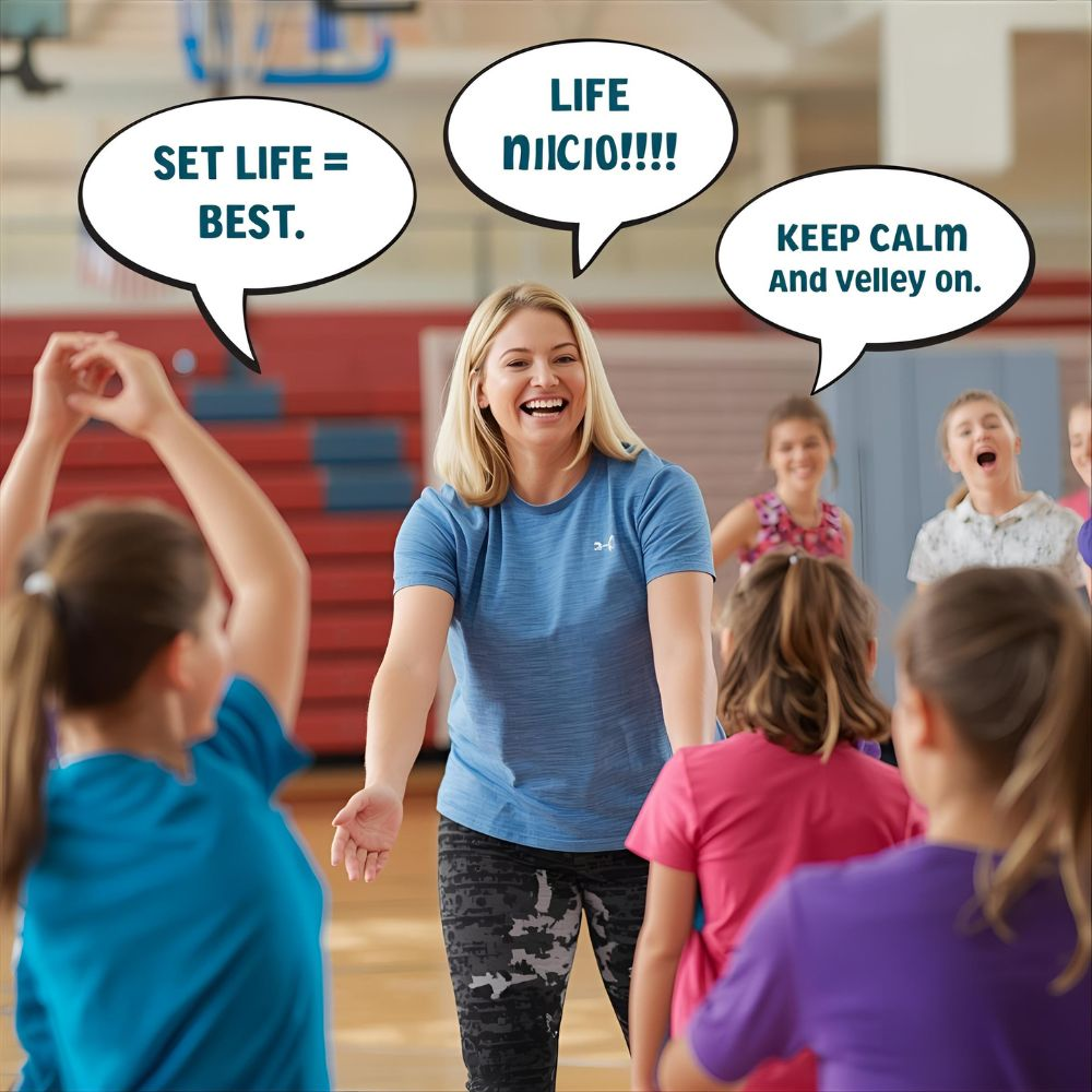 Short volleyball puns & drills-friendly jokes