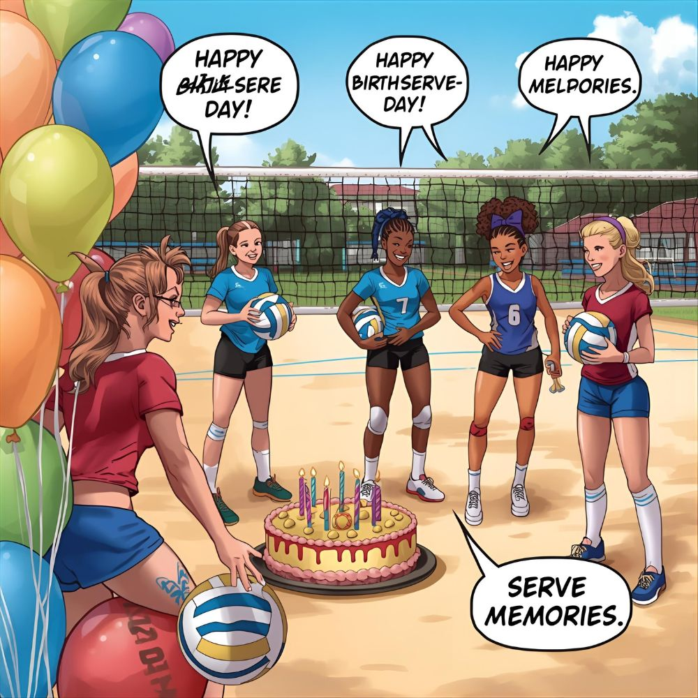Volleyball puns for events & special occasions
